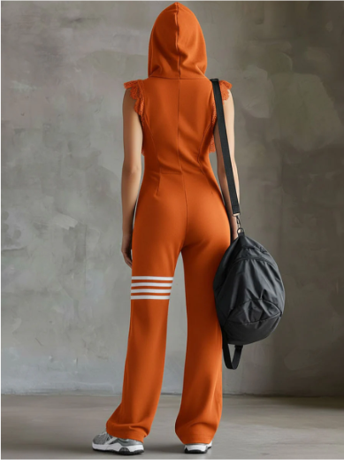 ADRIANA - TUTA SPORTIVA CON CAPPUCCIO E ZIP